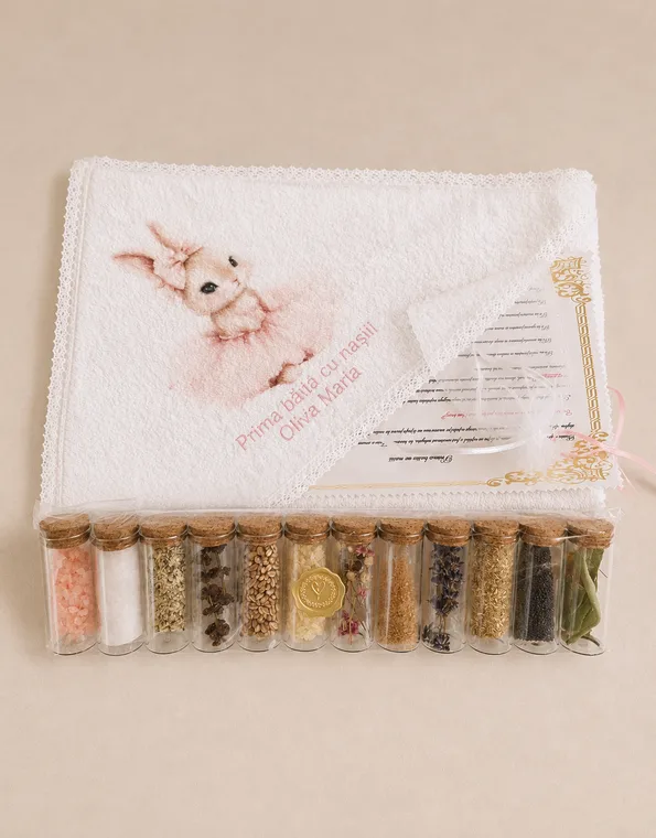 Trusou de botez complet, personalizat